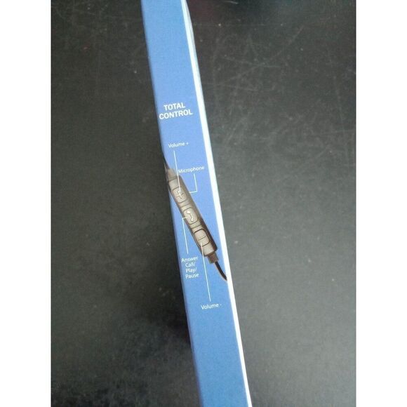 Magnavox rich bass AIR earbuds mic phone answering black silver - Picture 4 of 5